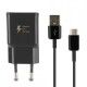 Cargador rápido de red original Tipo C (5A) Samsung para Galaxy S8, S8 Plus - EP-TA20EBE - Negro