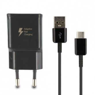 Cargador rápido de red original Tipo C (5A) Samsung para Galaxy S8, S8 Plus - EP-TA20EBE - Negro