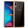 Carcasa Samsung A202 Galaxy A20e Borde Metalizado (Dorado)
