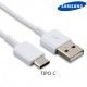 Cable de datos Original Samsung USB - Type C EP-DN930CWE blanco, bulk