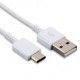 Cable de datos Original Samsung USB - Type C EP-DN930CWE blanco, bulk