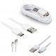 Cable de datos Original Samsung USB - Type C EP-DN930CWE blanco, bulk