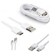 Cable de datos Original Samsung USB - Type C EP-DN930CWE blanco, bulk