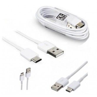 Cable de datos Original Samsung USB - Type C EP-DN930CWE blanco, bulk