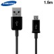 Cable de datos Samsung Micro USB Original / ECB-DU4AWC Negro (Bulk)