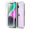 Funda Silicona 3D compatible con iPhone 14 (Transparente Frontal + Trasera)