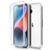 Funda Silicona 3D compatible con iPhone 14 Plus (Transparente Frontal + Trasera)