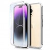Funda Silicona 3D compatible con iPhone 14 Pro Max (Transparente Frontal + Trasera)